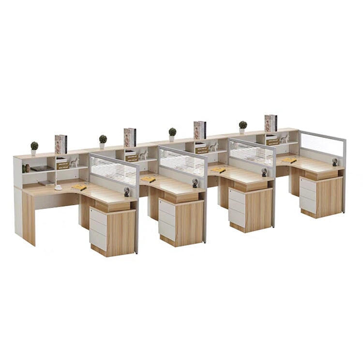 【オフィスデスク】オープン収納ラック・鍵付き三段引出し 選べる14タイプ