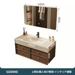 【ドレッサー】 一体型洗面カウンター 大容量収納 ナチュラルテイスト SZT-Z01