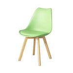 【ダイニングチェア】洗練された透明感×天然木脚の異素材MIX 選べる2タイプ・11カラー