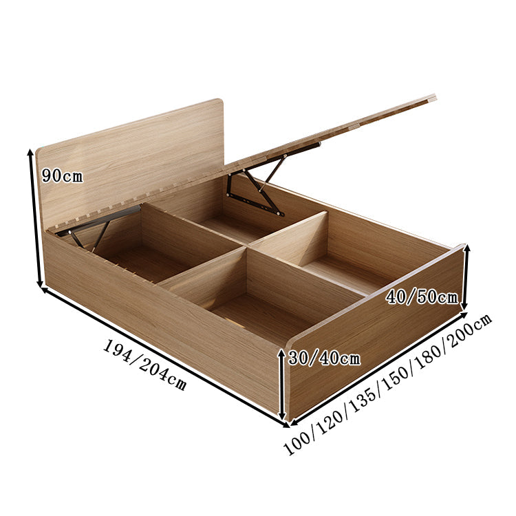 横開き　縦開き　木製フレーム　収納力抜群　引き出し　跳ね上げ式　ベッド　収納ベッド　ベッドフレーム　新居　シングル　キング　シンプル　ホワイト　オーク　カスタマイズ可能　BED-T078　 