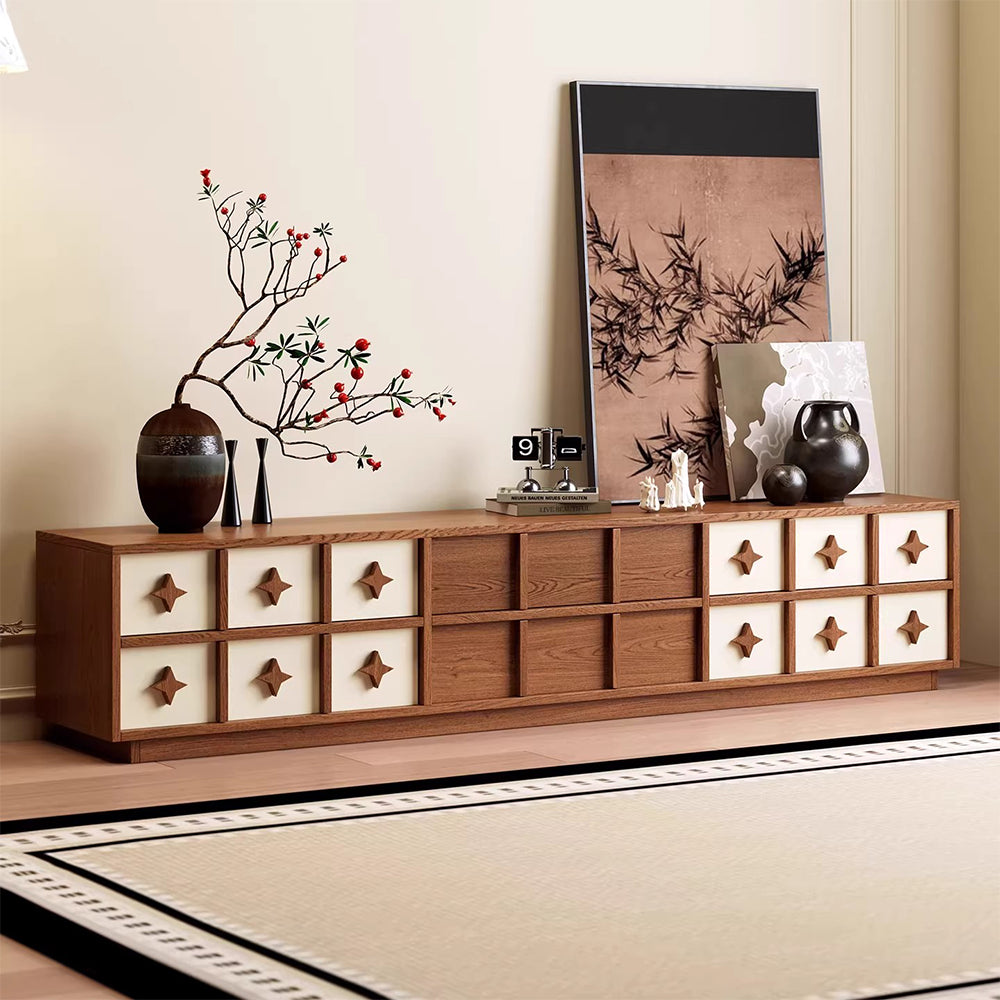 【テレビ台】モダン和風・天然木エコボード使用 選べる7サイズ