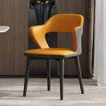 【ダイニングチェア】包み込むような座り心地 スチール製脚 選べるカラー