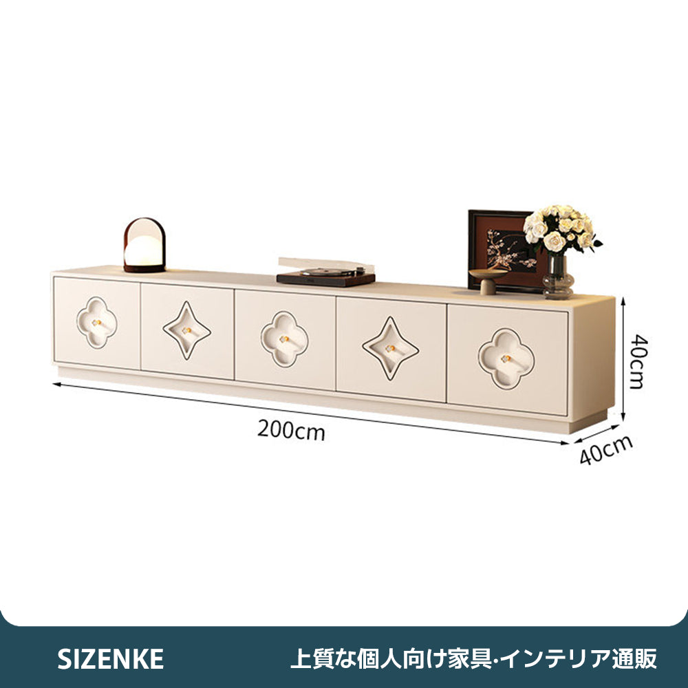 【テレビ台】フレンチヴィンテージ調 多段引き出し収納 選べる4サイズx2カラー DSG-S012