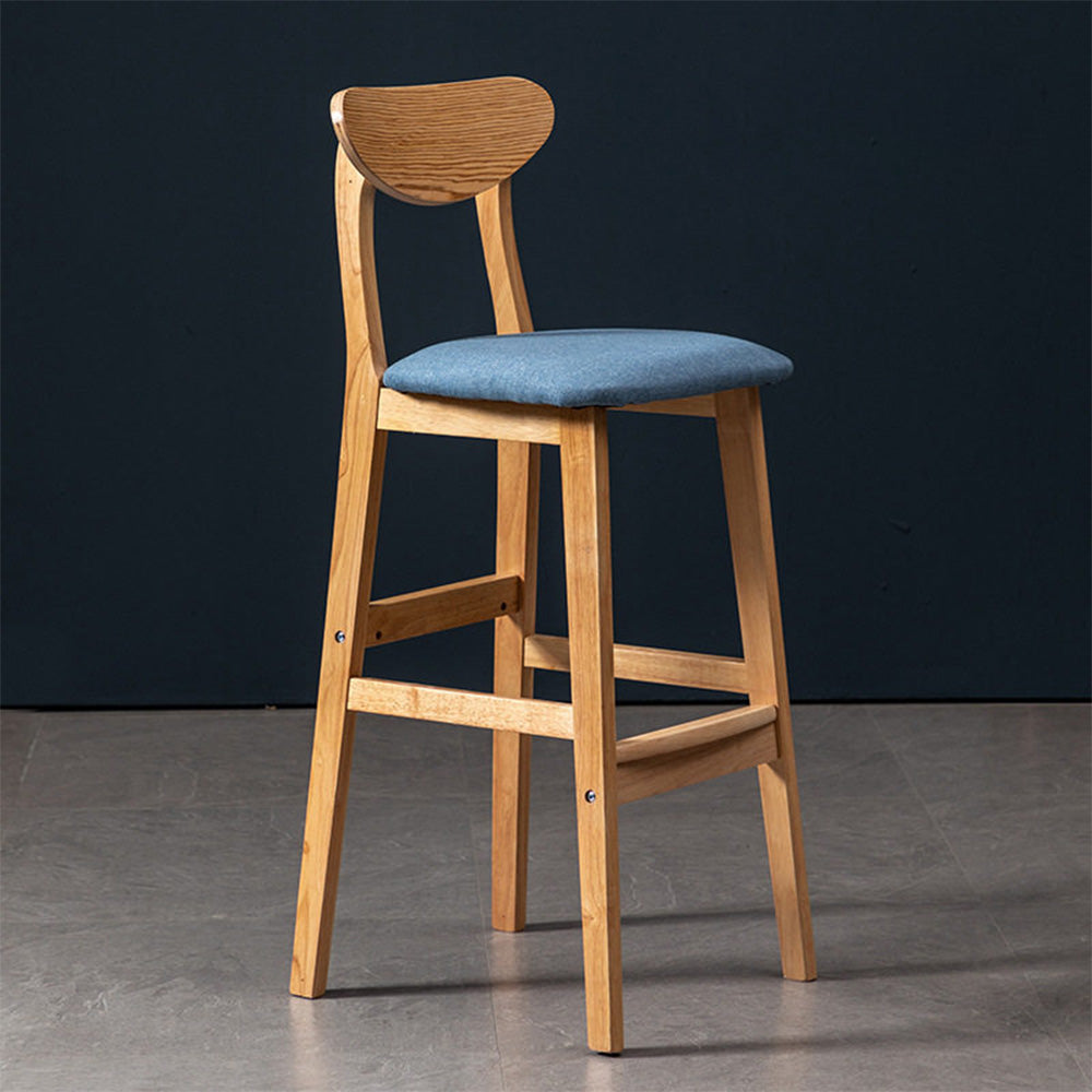 【カウンターチェア】疲れにくい弧状背もたれ 選べる2素材・11色・3サイズ