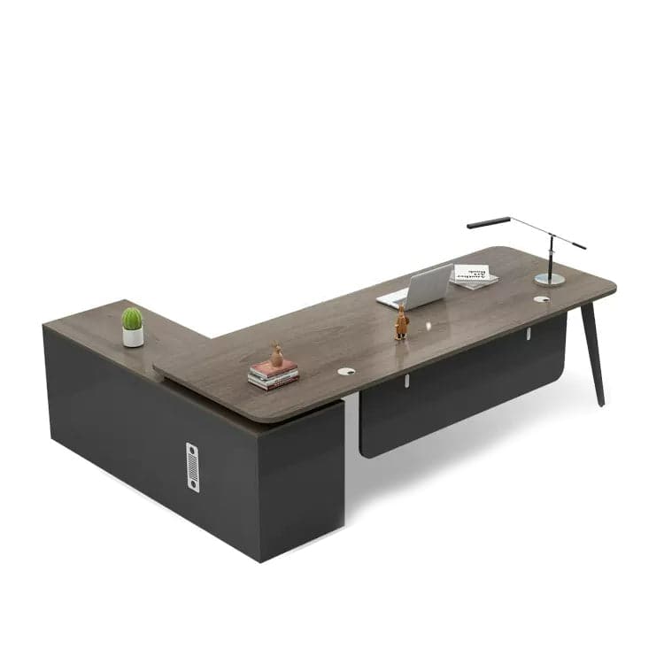 【エグゼクティブデスク】L字型シンプルモダン 左右レイアウト・5サイズ・4色展開