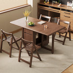 【ダイニングテーブル】省スペース 折りたたみ 椅子収納 キャスター付き 3サイズ・2カラー