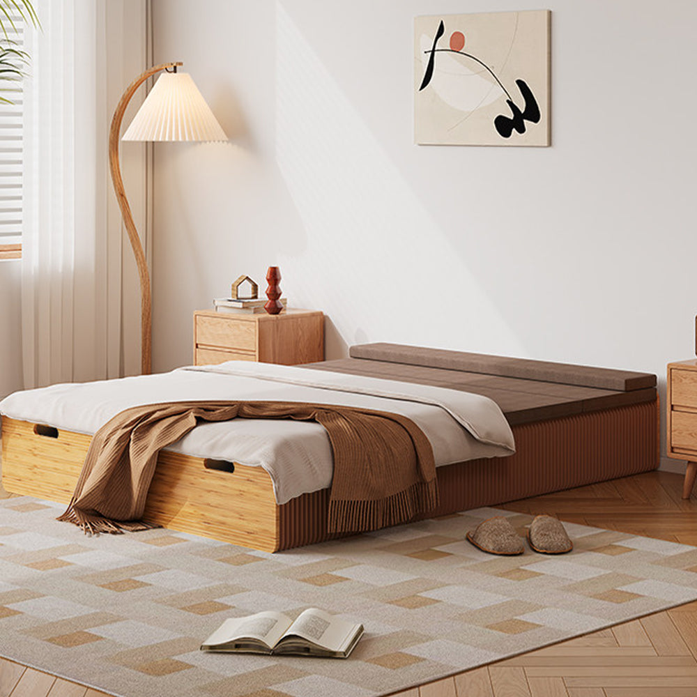 【ベッド】省スペースな紙工芸デザイン 選べる7サイズ・2色