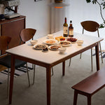 【ダイニングテーブル】焼結石+天然木の二重構造・安定感抜群 選べる3サイズ・5タイプ