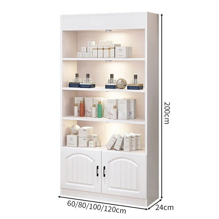 【ラック・本棚】大量収納を叶える扉付き設計 選べる4タイプ・4サイズ