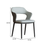 チェア　インドアチェア　ダイニングチェア　食事用　一人掛け　スチール脚　丈夫　安定性　ウレタン　弾力性　革　柔らか　快適　上質　グレー　カスタマイズ可能　 