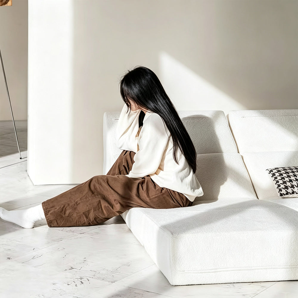 【一人掛けソファ】組替自由 布張り リクライニングタイプ