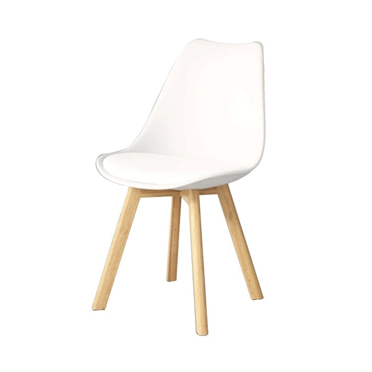 【ダイニングチェア】洗練された透明感×天然木脚の異素材MIX 選べる2タイプ・11カラー