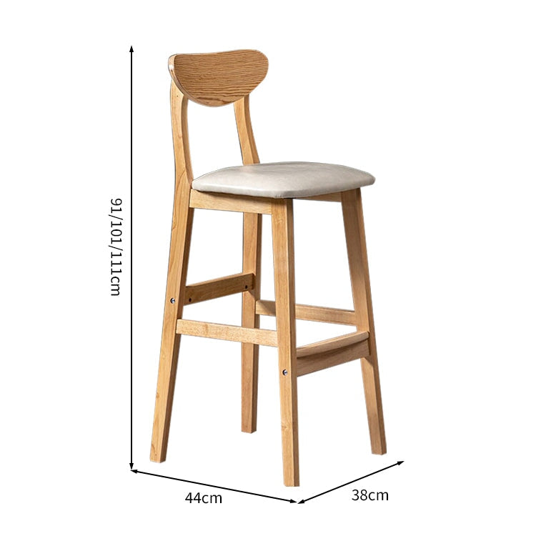 弧状　背もたれ　クッション　高反発ウレタン　木製脚　安定性　耐荷重　チェア　カウンターチェア　フィット感　心地よい　ホワイト　グレー　YZ-K-006　