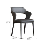 チェア　インドアチェア　ダイニングチェア　食事用　一人掛け　スチール脚　丈夫　安定性　ウレタン　弾力性　革　柔らか　快適　上質　グレー　カスタマイズ可能　 