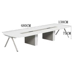 【ミーティングテーブル】簡素でモダンなデザイン 選べる7サイズ・炭素鋼脚フレーム