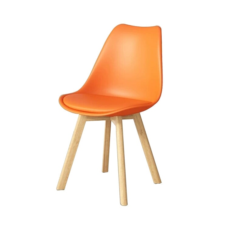 【ダイニングチェア】洗練された透明感×天然木脚の異素材MIX 選べる2タイプ・11カラー