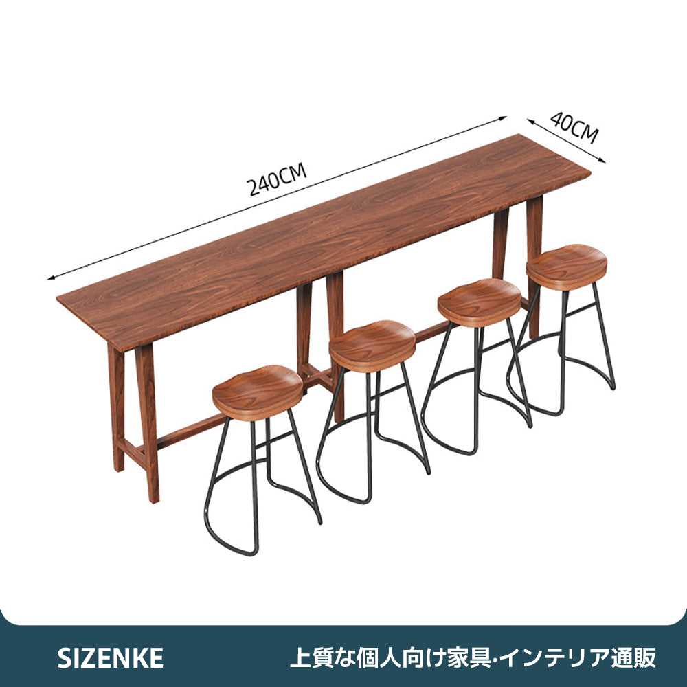 【厚天板テーブル】4.5cm頑丈天板・広々脚元スペース 耐荷重性抜群・安定感抜群 オフィス・ダイニング用