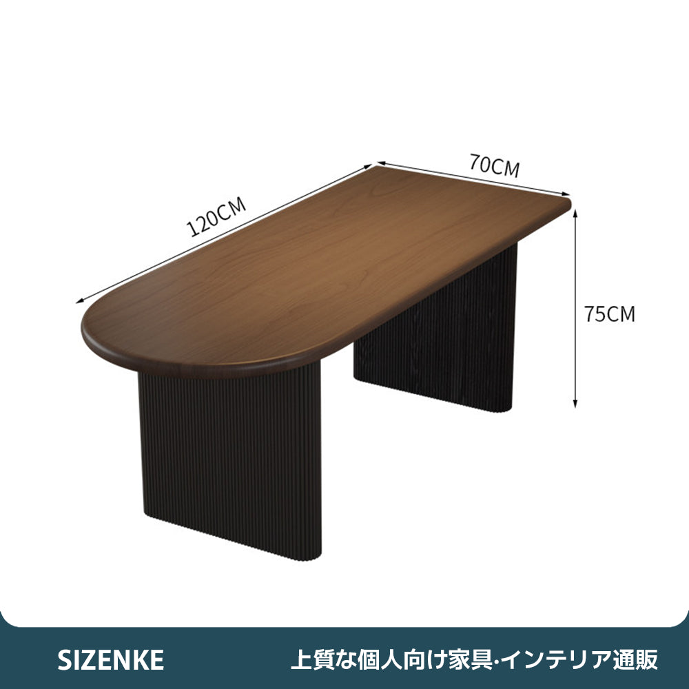 【ダイニングテーブル】ローマ柱風デザイン・厚さ5cm天板 選べる5サイズ・単品/セット