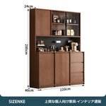 【キャビネット・サイドボード】大容量キッチン収納 40cm広々天板・有孔ボード付 選べる3サイズ2カラー