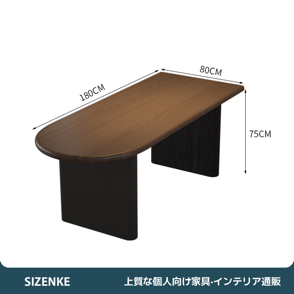 【ダイニングテーブル】ローマ柱風デザイン・厚さ5cm天板 選べる5サイズ・単品/セット