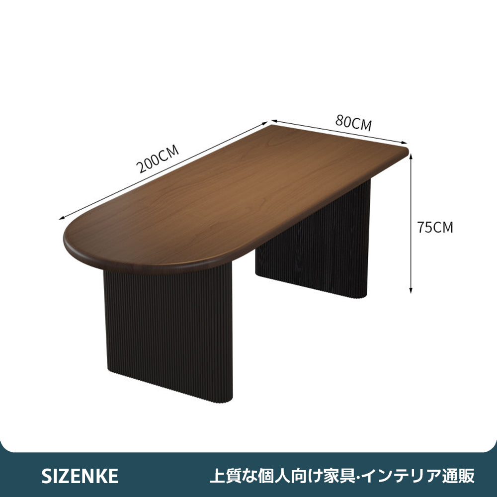 【ダイニングテーブル】ローマ柱風デザイン・厚さ5cm天板 選べる5サイズ・単品/セット