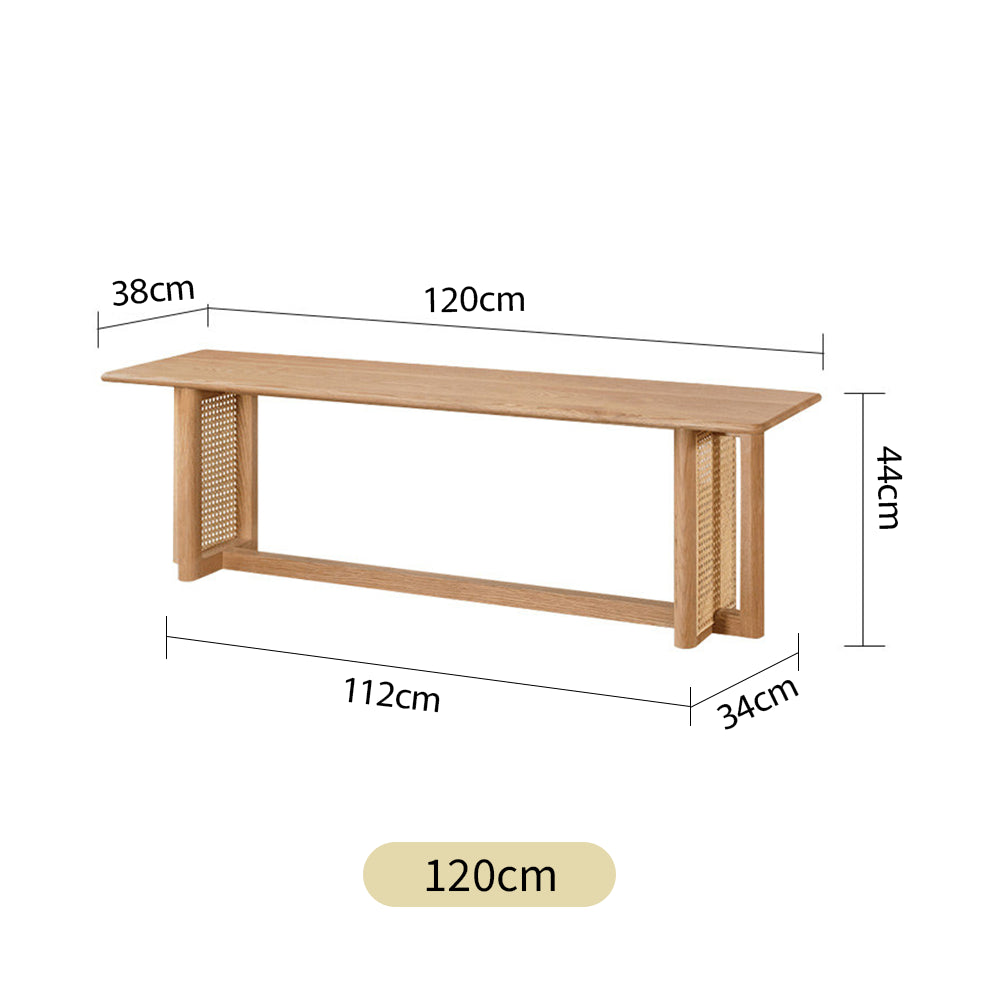 【ダイニングテーブル】ホワイトアッシュ×天然藤編み 選べる5サイズ・単品/セット