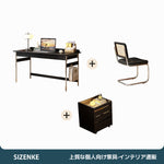 【デスク】天然木ゴムノキ×ステンレス脚 落下防止ガード付き 選べる4つの組み合わせ・3サイズ