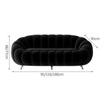 【ソファ】人体工学デザイン・高密度ウレタン・天然木フレーム 選べる複数カラー・素材