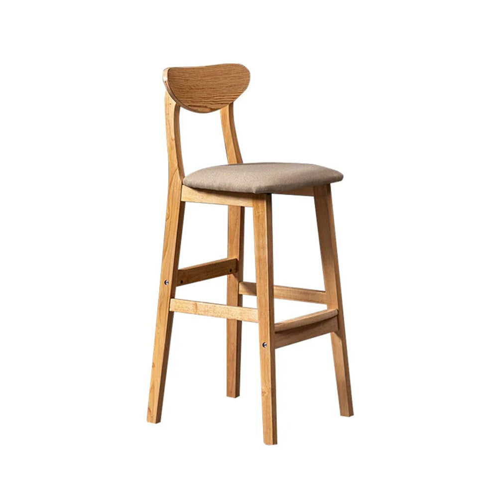 【カウンターチェア】疲れにくい弧状背もたれ 選べる2素材・11色・3サイズ