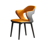 【ダイニングチェア】包み込むような座り心地 スチール製脚 選べるカラー