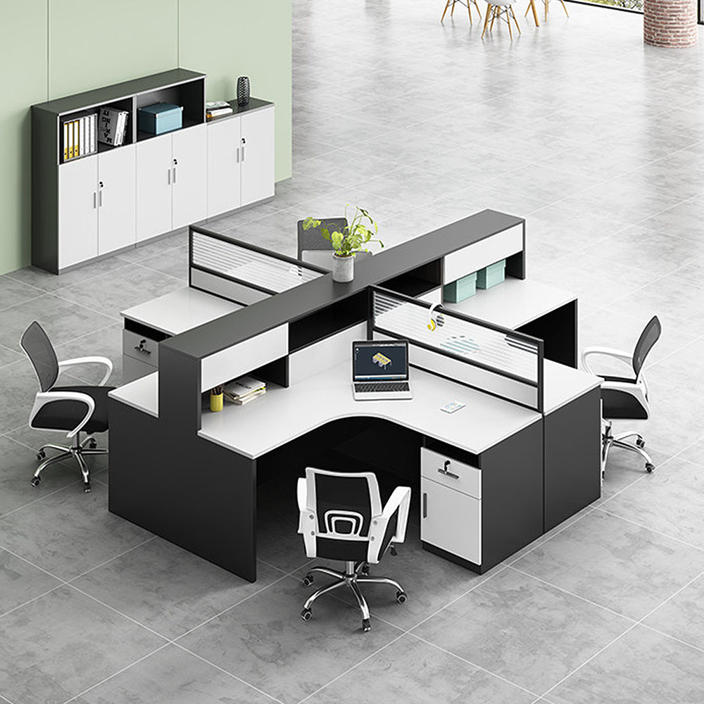 【オフィスデスク】メッシュパンチングパネル・配線収納機能付 選べる11サイズ・2タイプ